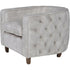 Libra Helix Chester Club Chair Ivory Velvet